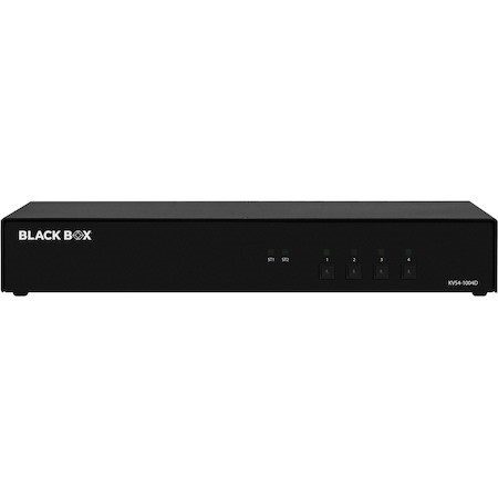 Black Box KVM Switch, NIAP 4.0 Certified - 4-Port, Single-Monitor, DVI-I