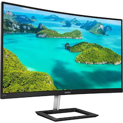 Philips 328E1CA 32" Class 4K UHD Curved Screen LCD Monitor - 16:9 - Black, Textured Black