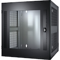 APC NetShelter 13U Wallmount Rack Cabinet Glass Door Double Hinged Server Depth