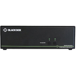 Black Box Secure NIAP 3.0 KVM Switch - Single-Head, HDMI, CAC, 4K, 2-Port