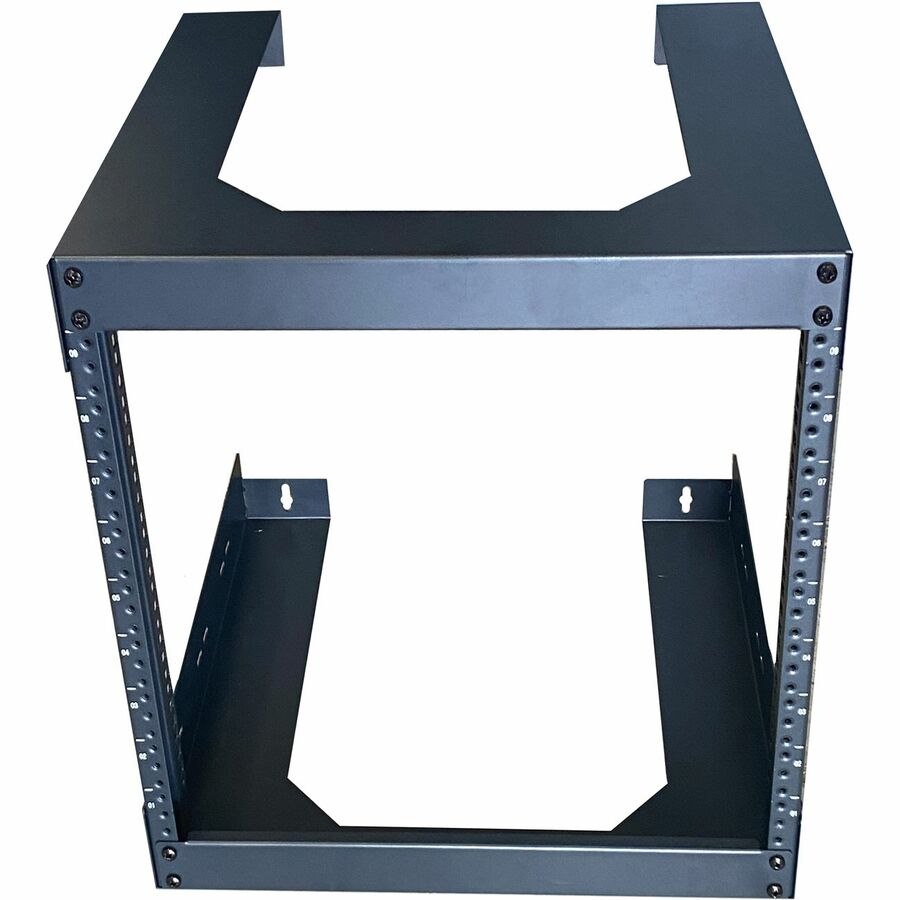 4XEM 9U 18" Deep Wall Mount for Switches and Rackmount Networking Equipment- Black