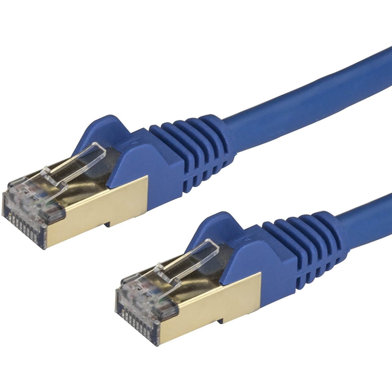 STARTECH.COM 0.50 M CAT6A ETHERNET CABLE - 10GbE STP SNAGLESS 100W POE BLUE LTW