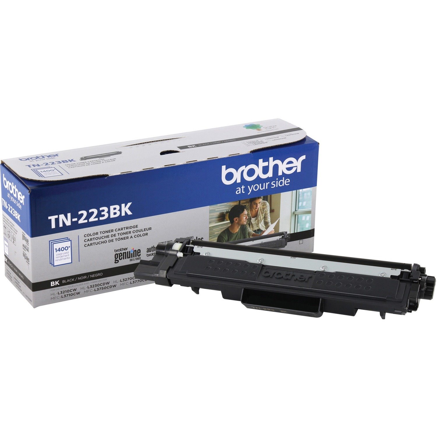 Brother Genuine TN-223BK Standard Yield Black Toner Cartridge