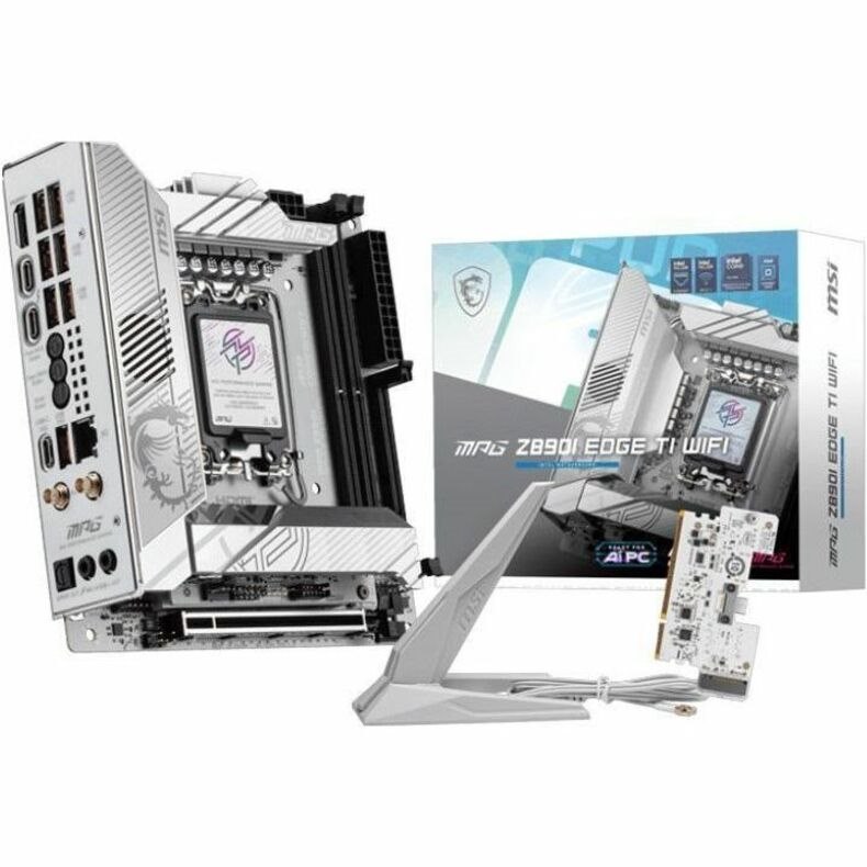 MSI MPG Z890I EDGE TI WIFI Gaming Desktop Motherboard - Intel Z890 Chipset - Socket LGA-1851 - Mini ITX