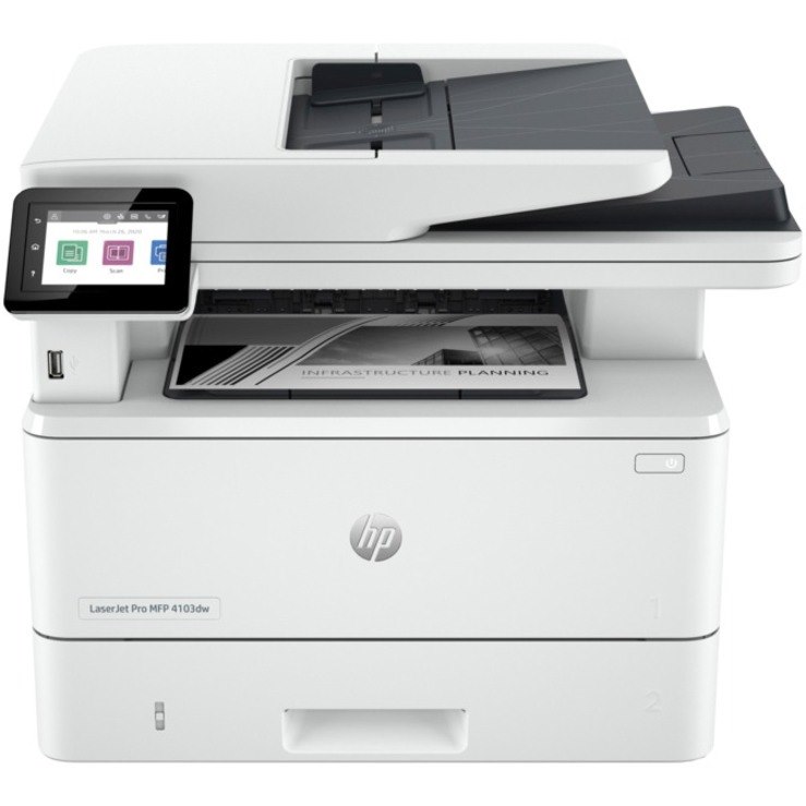 HP LaserJet Pro 4103dw Wireless Laser Multifunction Printer - Monochrome