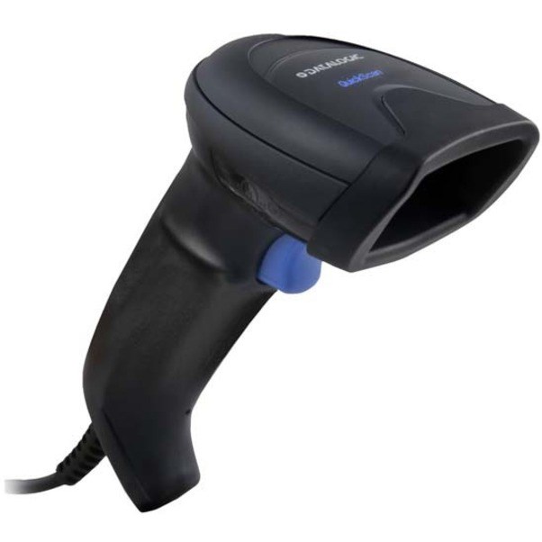 Datalogic QuickScan QD2500 Retail, Commercial Service, Hospitality, Government Handheld Barcode Scanner Kit - Cable Connectivity - Black - USB Cable Included