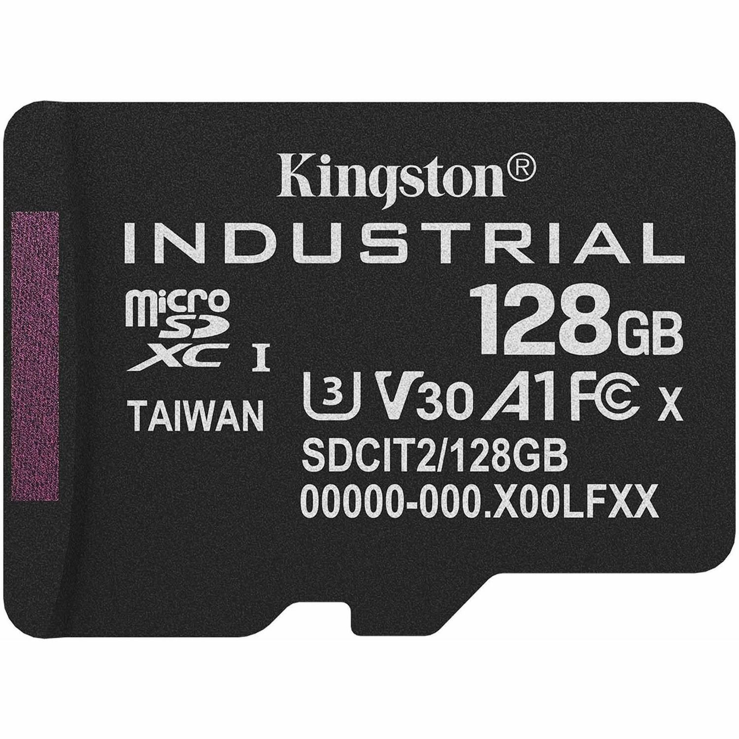 Kingston Industrial 128 GB Class 10/UHS-I (U3) V30 microSDXC - 1 / Pack