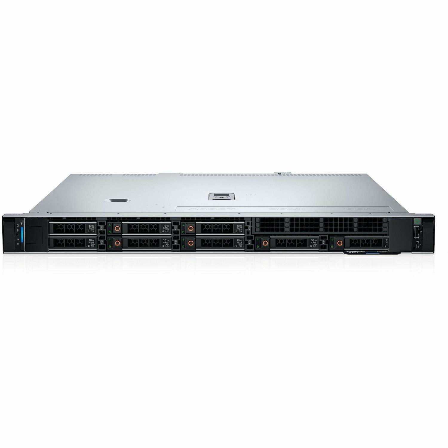 Dell PowerEdge R360 1U Rek Server - 1 x Intel Xeon 3,10 GHz - 32 GB RAM - 960 GB SSD - (2 x 480GB) SSD Configuration - Serieel ATA/600, 12Gb/s SAS, NVMe controller