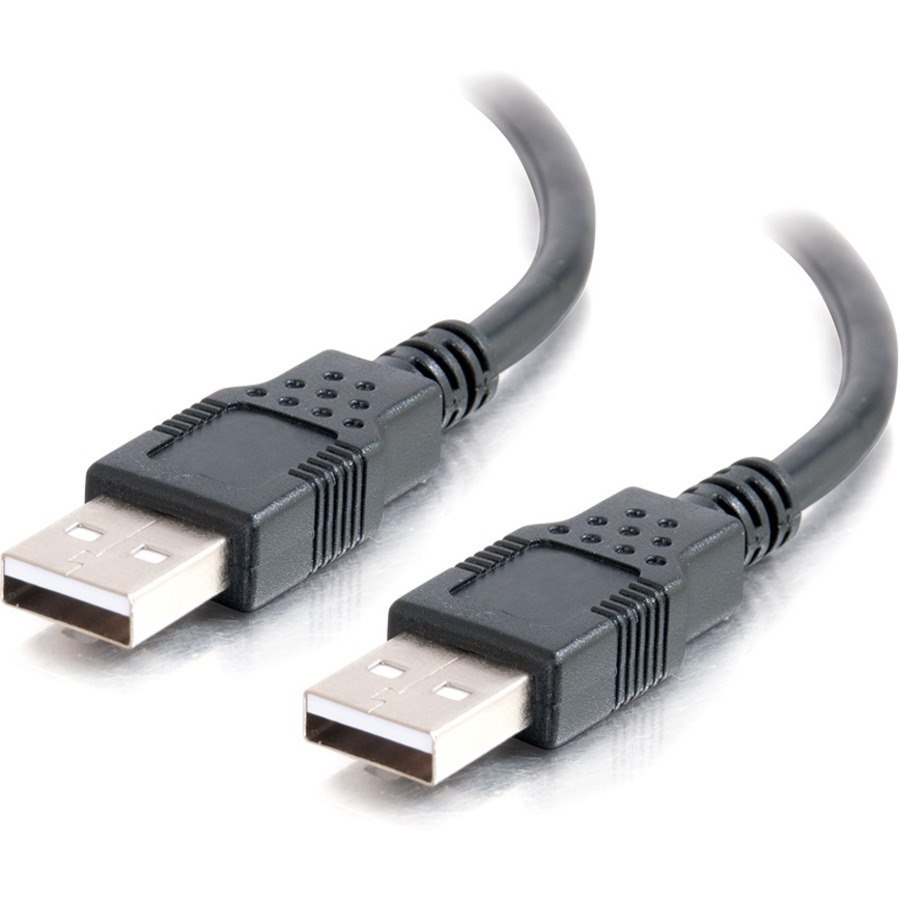 C2G 6.6ft USB Cable - USB A to USB A Cable - USB 2.0 - Black - M/M