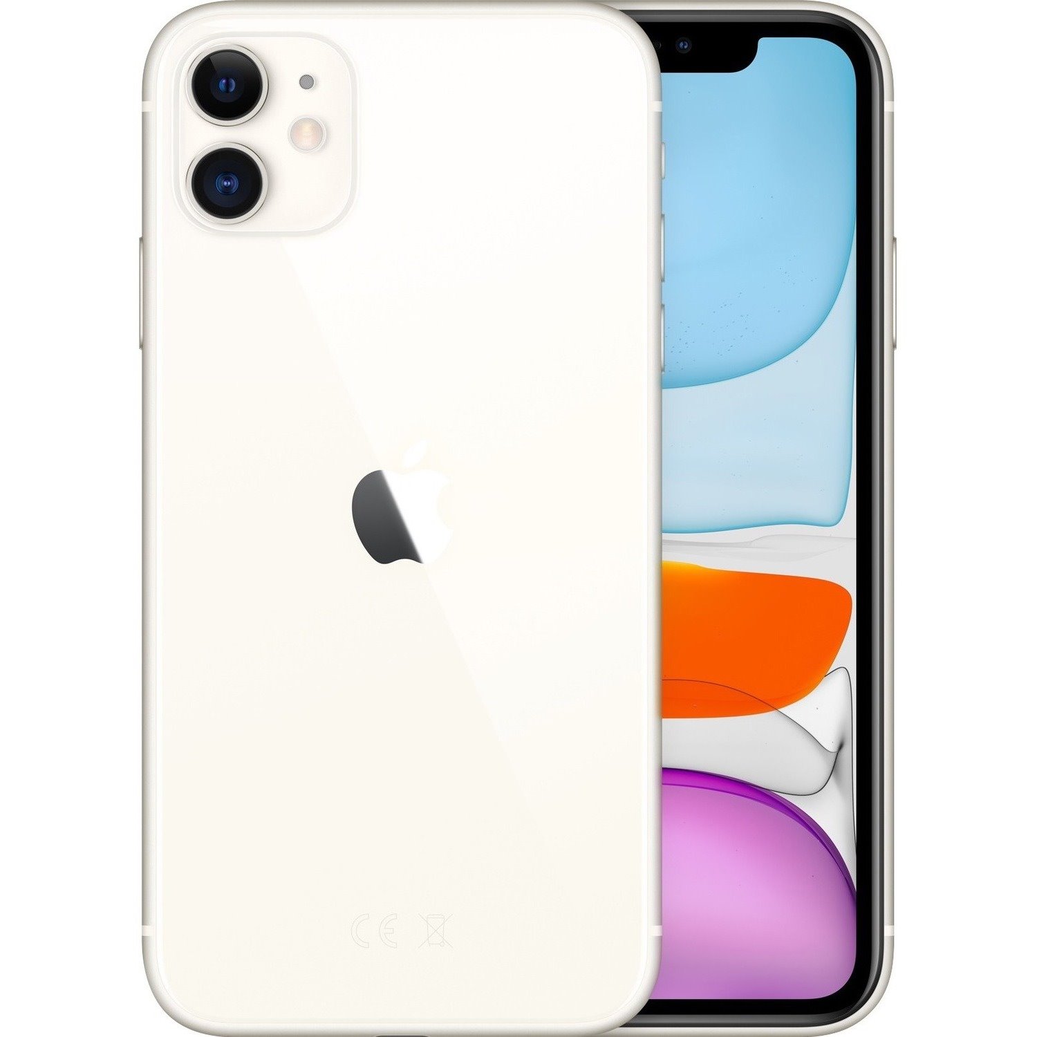 Apple iPhone 11 128 GB Smartphone - 15.5 cm (6.1") LCD 1792 x 828 - Dual-core (2 Core) 2.65 GHz Quad-core (4 Core) 1.80 GHz - 4 GB RAM - iOS 14 - 4G - White