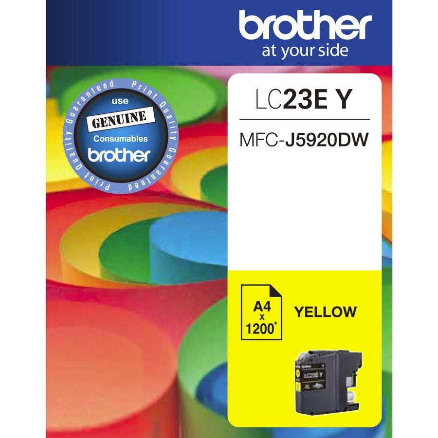 Brother LC23EY Original Inkjet Ink Cartridge - Yellow Pack