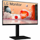 LG 24BA450-B 24" Class Full HD LCD Monitor - 16:9 - Matte Black - TAA Compliant