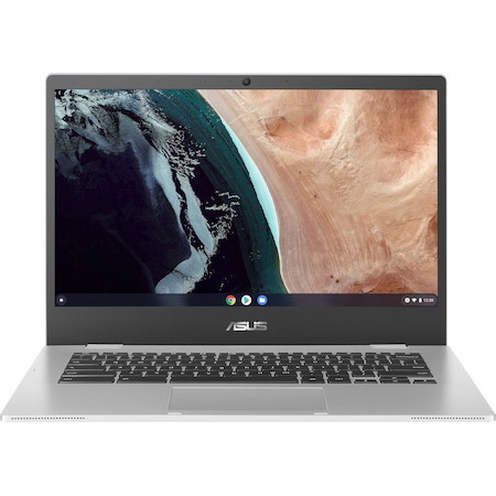 Asus Chromebook CX1 CX1400 CX1400CKA-DS84F 14" Chromebook - Full HD - Intel Celeron N4500 - 8 GB - 64 GB Flash Memory - Transparent Silver