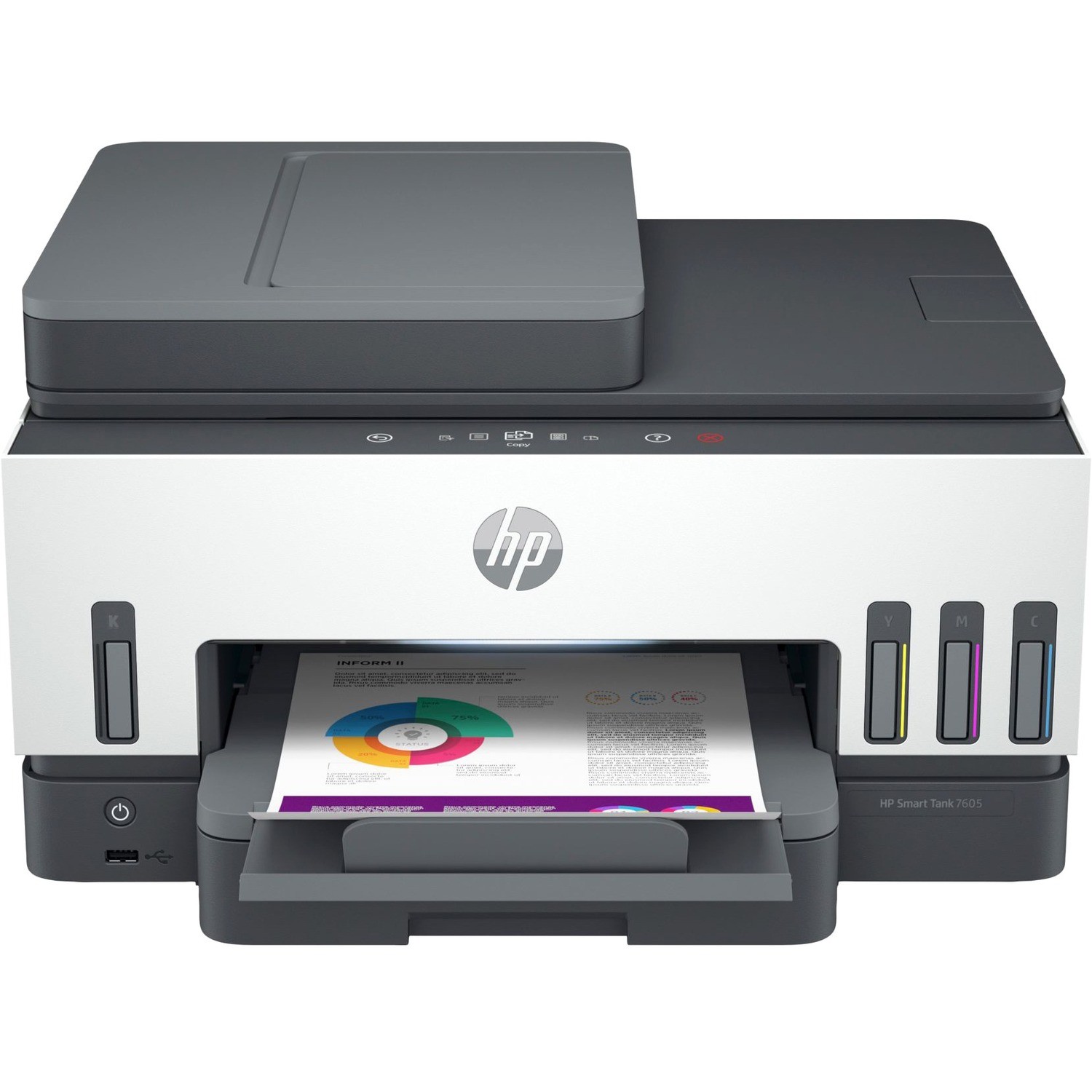 HP 7605 Wireless Smart Tank Inkjet Multifunction Printer - Colour
