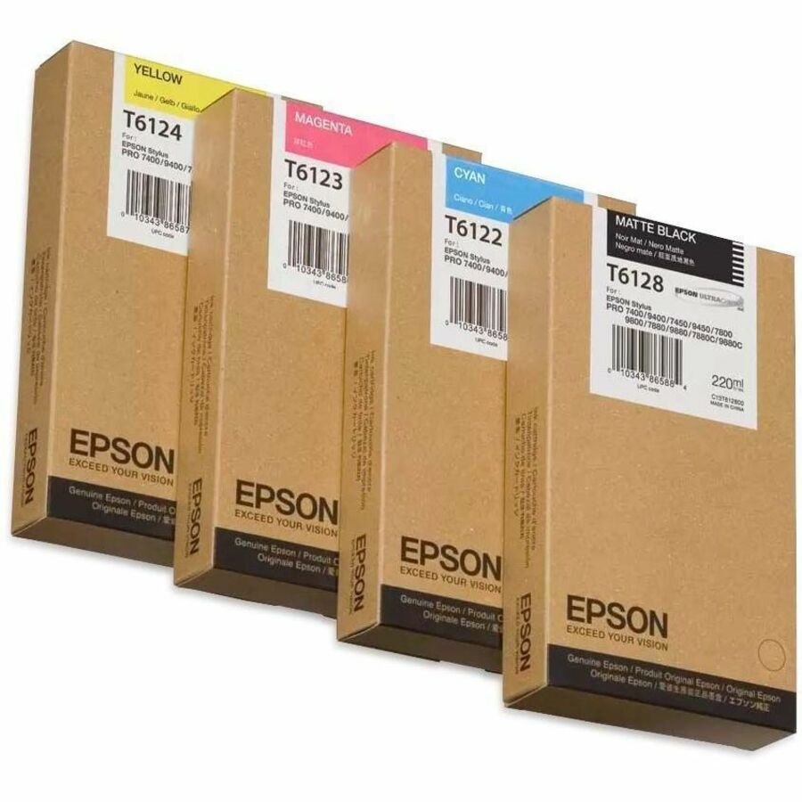 Epson T61280N Original Inkjet Ink Cartridge - Single Pack - Matte Black - 1 / Pack