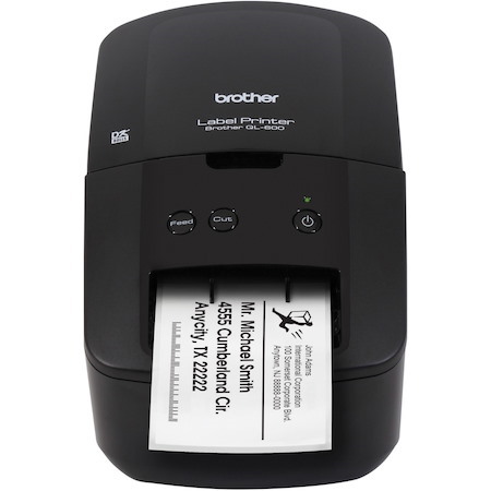 Brother QL-600 Desktop Direct Thermal Printer - Monochrome - Label Print - USB