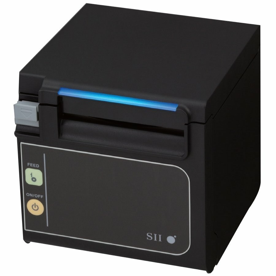 Seiko Qaliber RP-E11 Desktop Direct Thermal Printer - Monochrome - Receipt Print - Fast Ethernet - Ice White