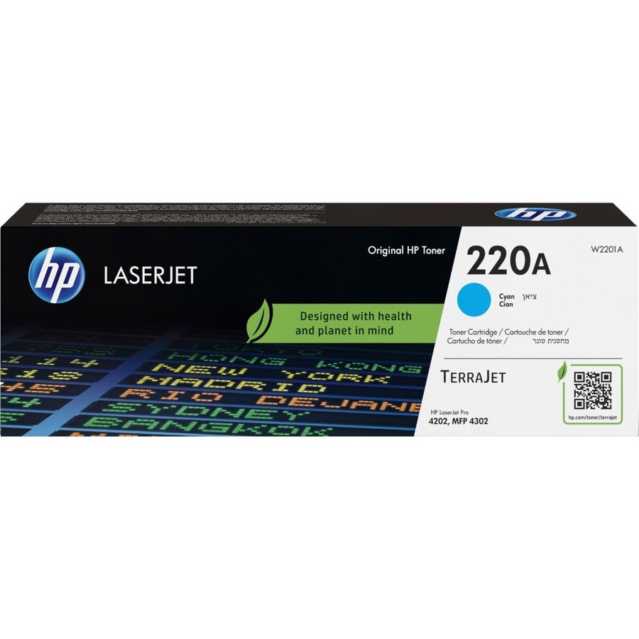 HP 220A Original Standard Yield Laser Toner Cartridge - Cyan Pack