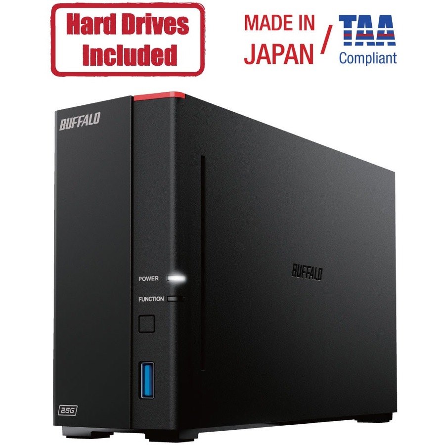 BUFFALO LinkStation 710 1-Bay 8TB Personal Cloud NAS Storage Hard Drives Included