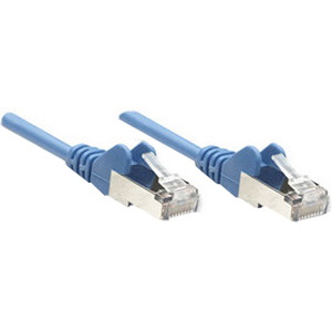 Intellinet Network Patch Cable, Cat6, 0.5m, Blue, CCA, U/UTP, PVC, RJ45, Gold Plated Contacts, Snagless, Booted, Lifetime Warranty, Polybag