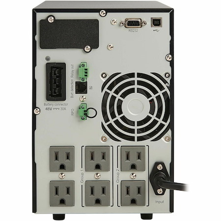 Eaton Tripp Lite Series SmartOnline 1500VA 1350W 120V Double-Conversion UPS - 6 Outlets, Extended Run, Network Card Option, LCD, USB, DB9, Tower