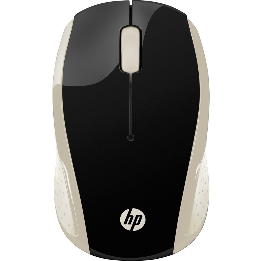 HP 200 Muis - RF - USB - Optisch - 3 Taste(n) - Goud