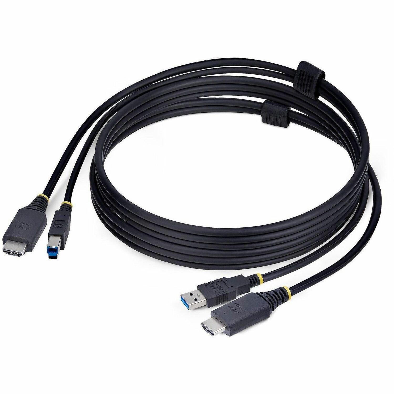 StarTech.com 6ft (1.8m) HDMI and USB 5Gbps KVM Cable, Up to 4K 60Hz, HDMI 2.0 and USB Combo Cable for KVM Switch