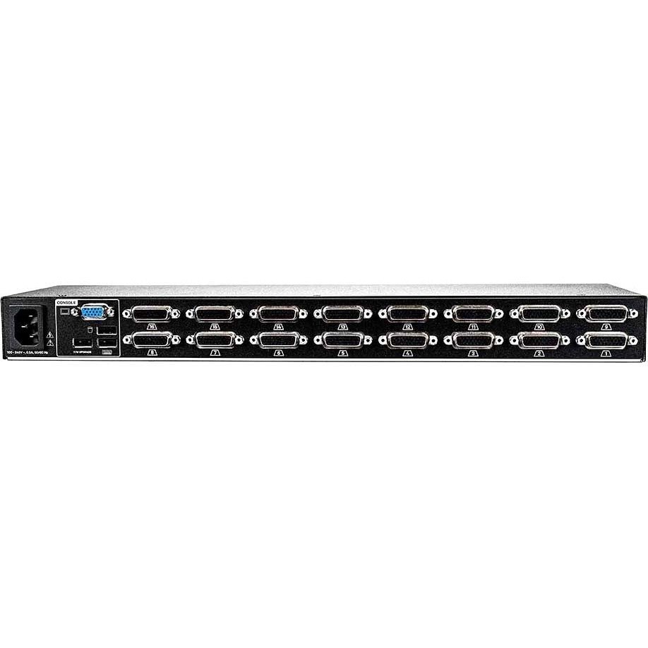 Vertiv Avocent AV116 KVM Switch | 16 port | Rackmount | Desktop | Single-User | USB | OSD | Touch Button | Hotkey | Cascade | Internal Power Supply