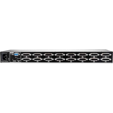 Vertiv Avocent AV116 KVM Switch | 16 port | Rackmount | Desktop | Single-User | USB | OSD | Touch Button | Hotkey | Cascade | Internal Power Supply