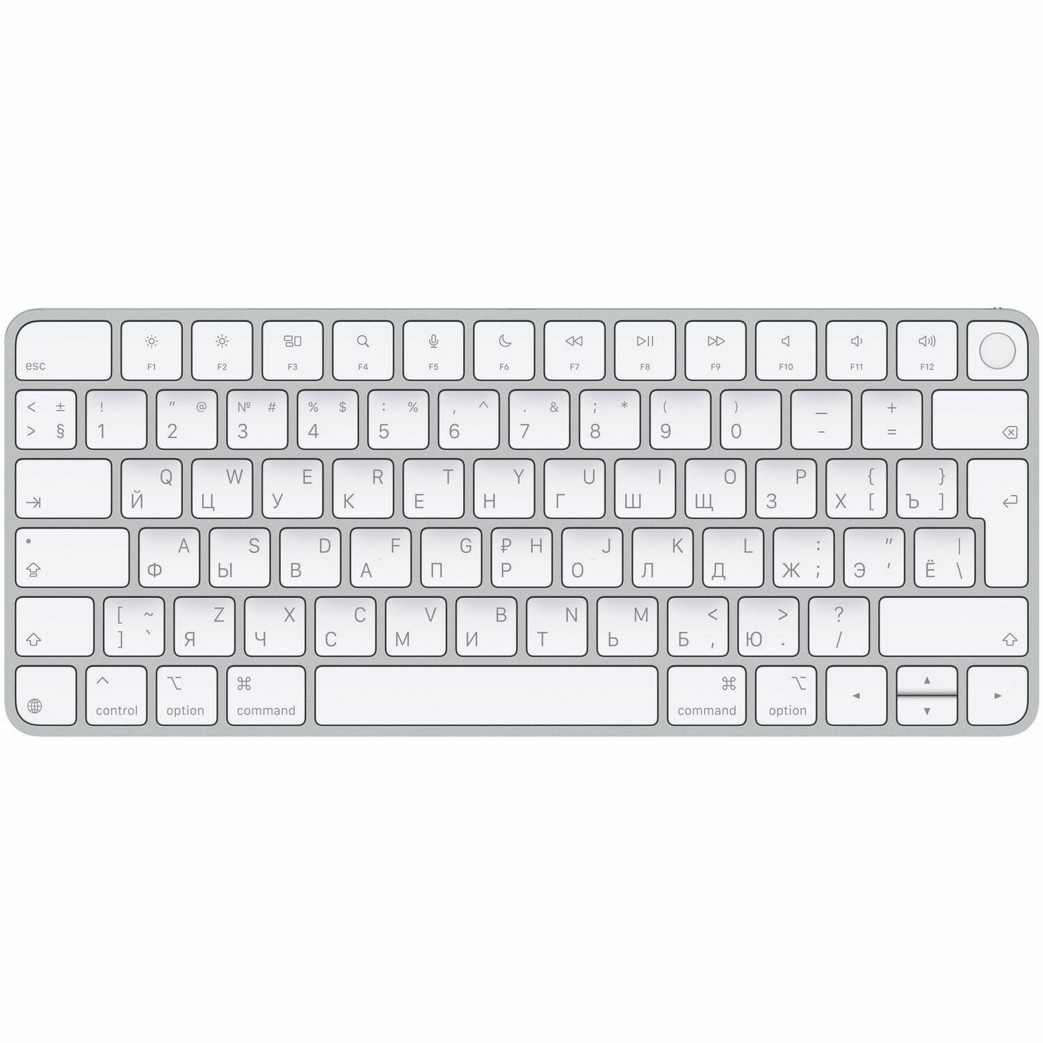 Apple Magic Keyboard - Wired/Wireless Connectivity - USB Type C Interface - Russian - QWERTY Layout