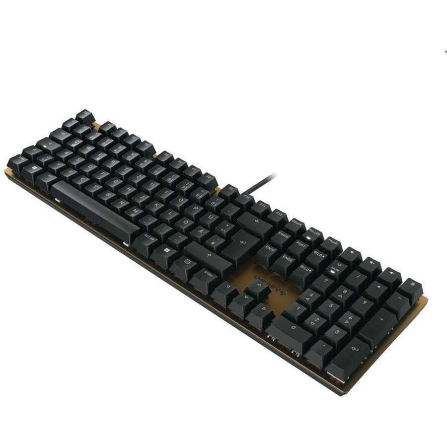 CHERRY KC 200 MX Keyboard - Cable Connectivity - USB 2.0 Type A Interface - English (US) - Black, Bronze