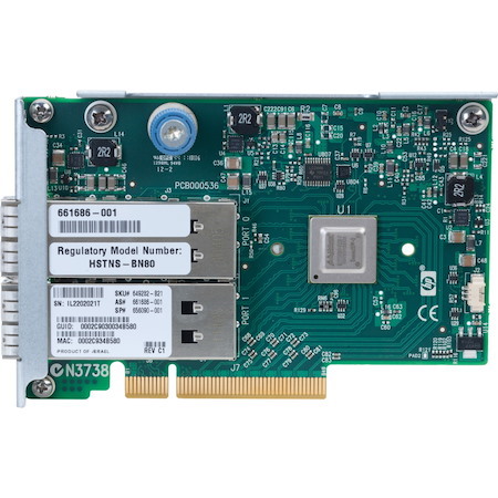 HPE-IMSourcing InfiniBand QDR/EN 10Gb Dual Port 544FLR-QSFP Adapter