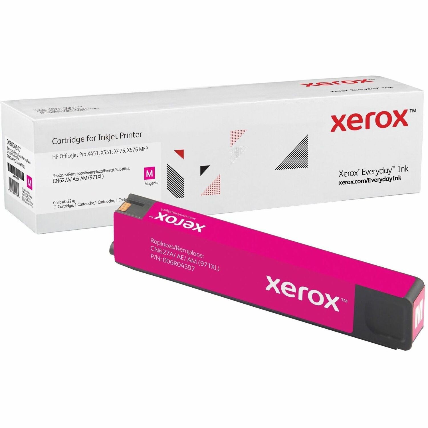 Xerox Everyday Hoog Rendement Laser Tonercartridge (CN627AE, CN627A, CN627AM) - Magenta - 1 / Pak