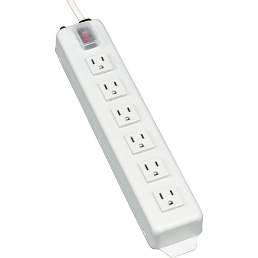 Eaton Tripp Lite Series Power It! 6-Outlet Power Strip, 6 ft. (1.83 m) Cord, Power Switch Cover