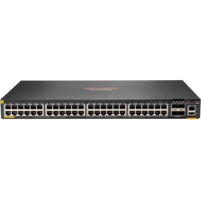 HPE CX 6200 48 Ports Manageable Ethernet Switch - Gigabit Ethernet, 10 Gigabit Ethernet - 10/100/1000Base-T, 10GBase-X - TAA Compliant