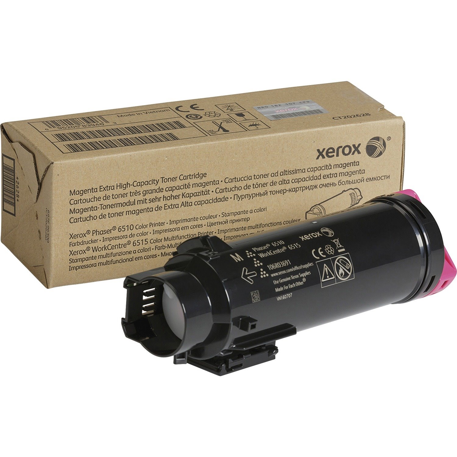 Xerox Original Extra High Yield Laser Toner Cartridge - Magenta - 1 Each