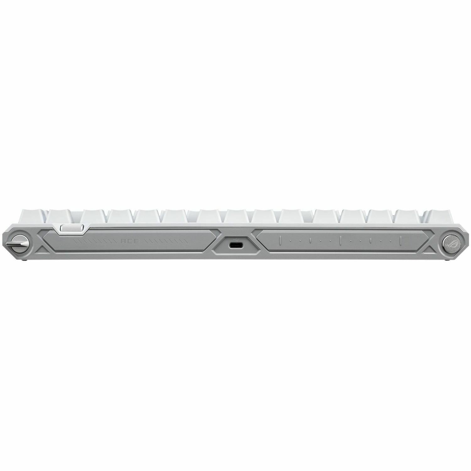 Asus ROG Falchion Ace 75 HE Gaming Keyboard - Cable Connectivity - USB 2.0 Interface - White