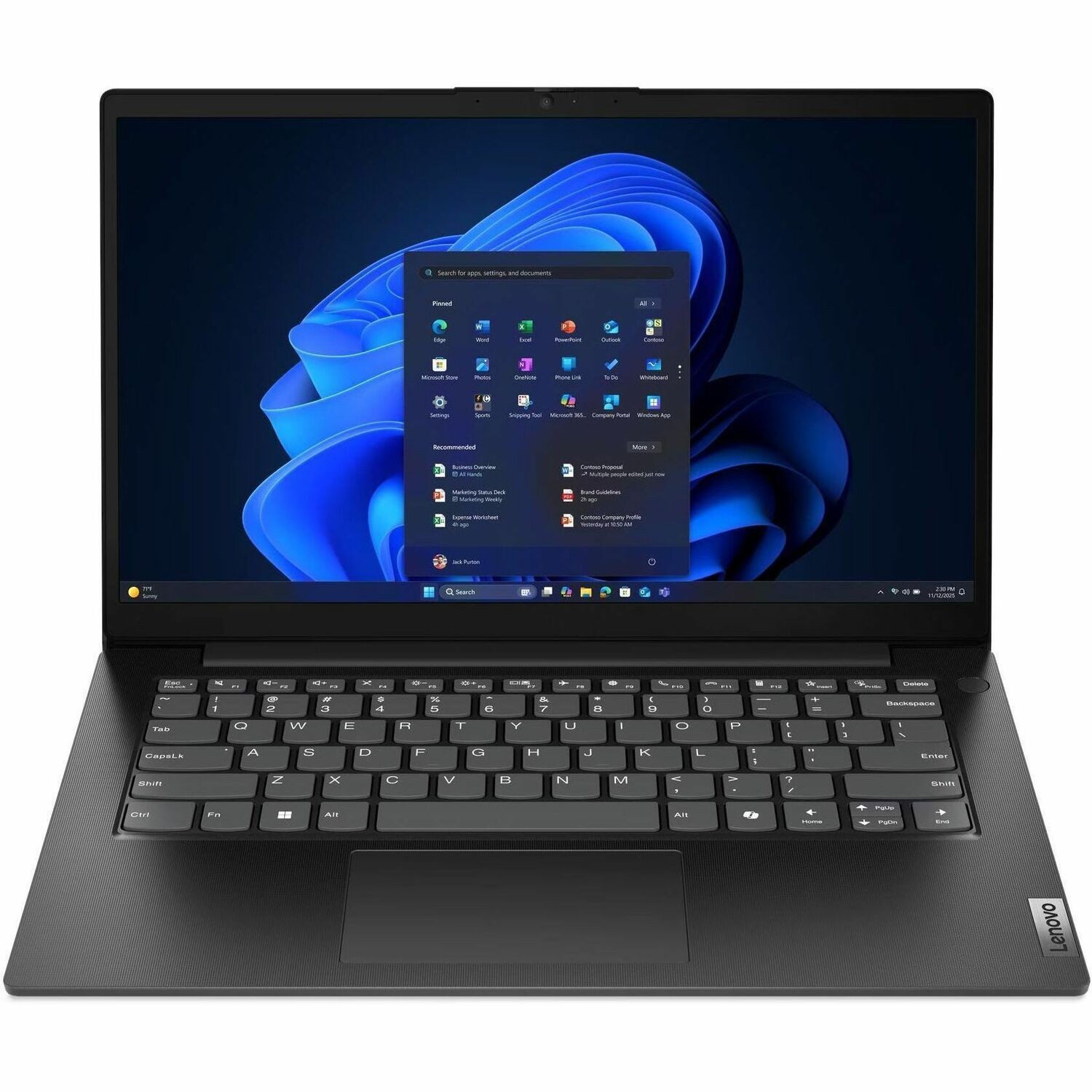 Lenovo V14 G6 ARP 83UT000HUK 35.6 cm (14") Notebook - Full HD - 60 Hz - AMD Ryzen 7 170 - 16 GB - 512 GB SSD - English (UK) Keyboard - Business Black