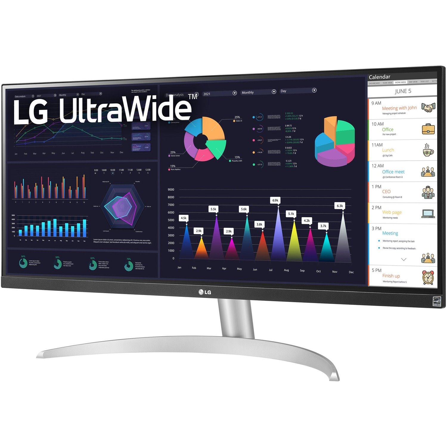 LG Ultrawide 29WQ600-W 29" Class UW-UXGA Gaming LCD Monitor - 21:9