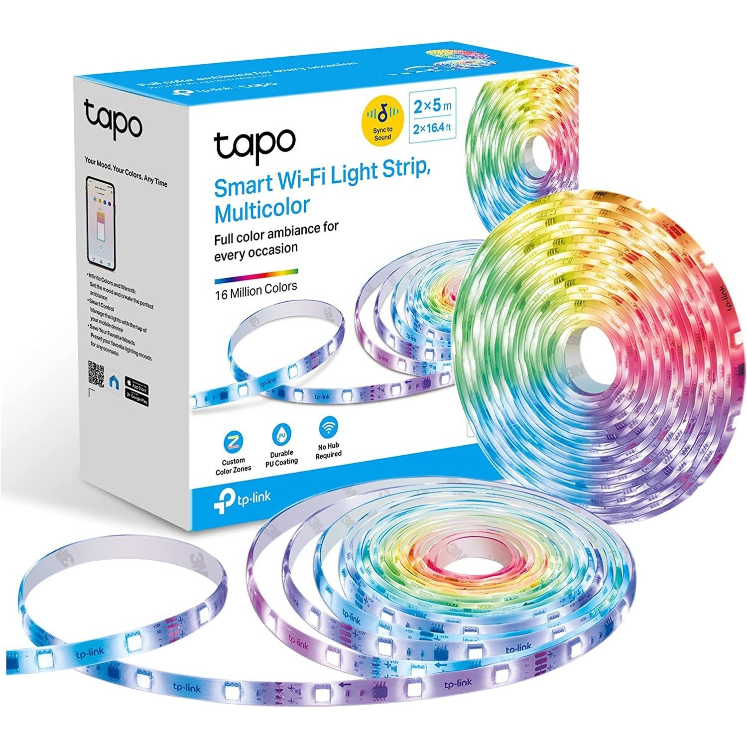 TP-Link Tapo L920-10 - Tapo Smart LED Light Strip 32.8ft(2 Rolls of 16.4ft)