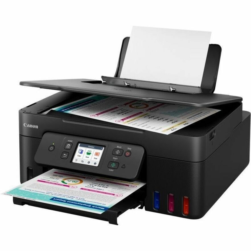 Canon PIXMA G3590 Wired & Wireless MegaTank Inkjet Multifunction Printer - Colour - Black