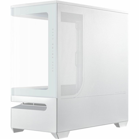 Asus ASUS Prime AP202 ARGB Computer Case - Micro ATX, Mini ITX Motherboard Supported - Tempered Glass - White