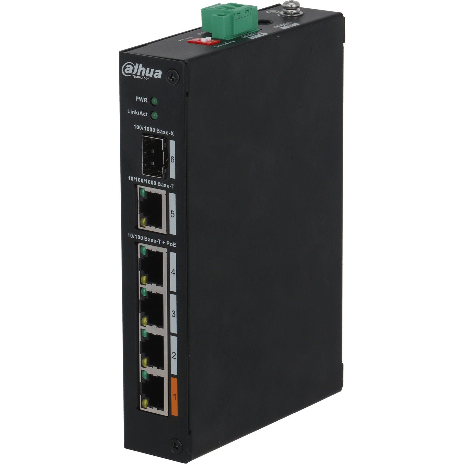 Dahua DH-PFS3106-4P-60 4 Ports Ethernet Switch - Fast Ethernet, Gigabit Ethernet - 100Base-T, 10/100/1000Base-T, 1000Base-X
