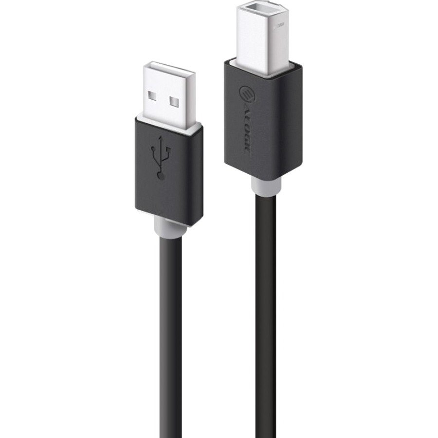 Alogic 3 m USB/USB-B Data Transfer Cable for Hard Drive, Printer, Scanner, Docking Station, Computer