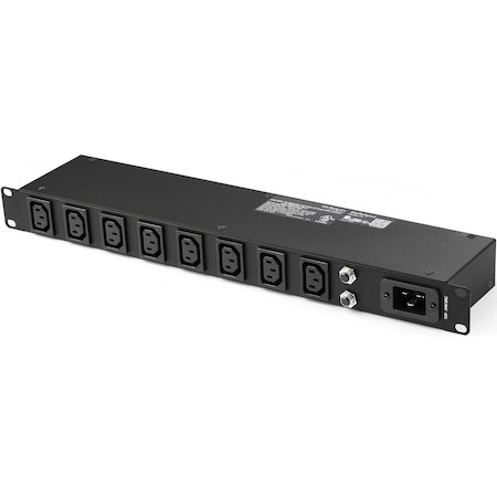 StarTech.com 1U 19" 8 Port Rack Mount PDU, IEC C13 Socket Rackmount Power Supply/ Strip, Horizontal Server Rack PDU 16A 240V