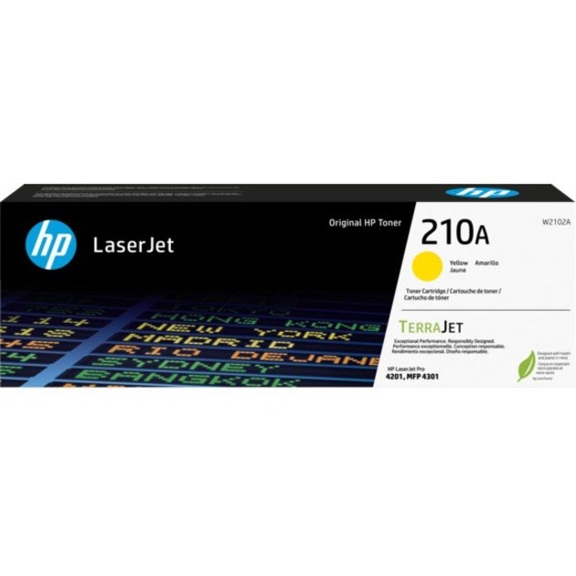 HP 210X Original High Yield Laser Toner Cartridge - Yellow Pack