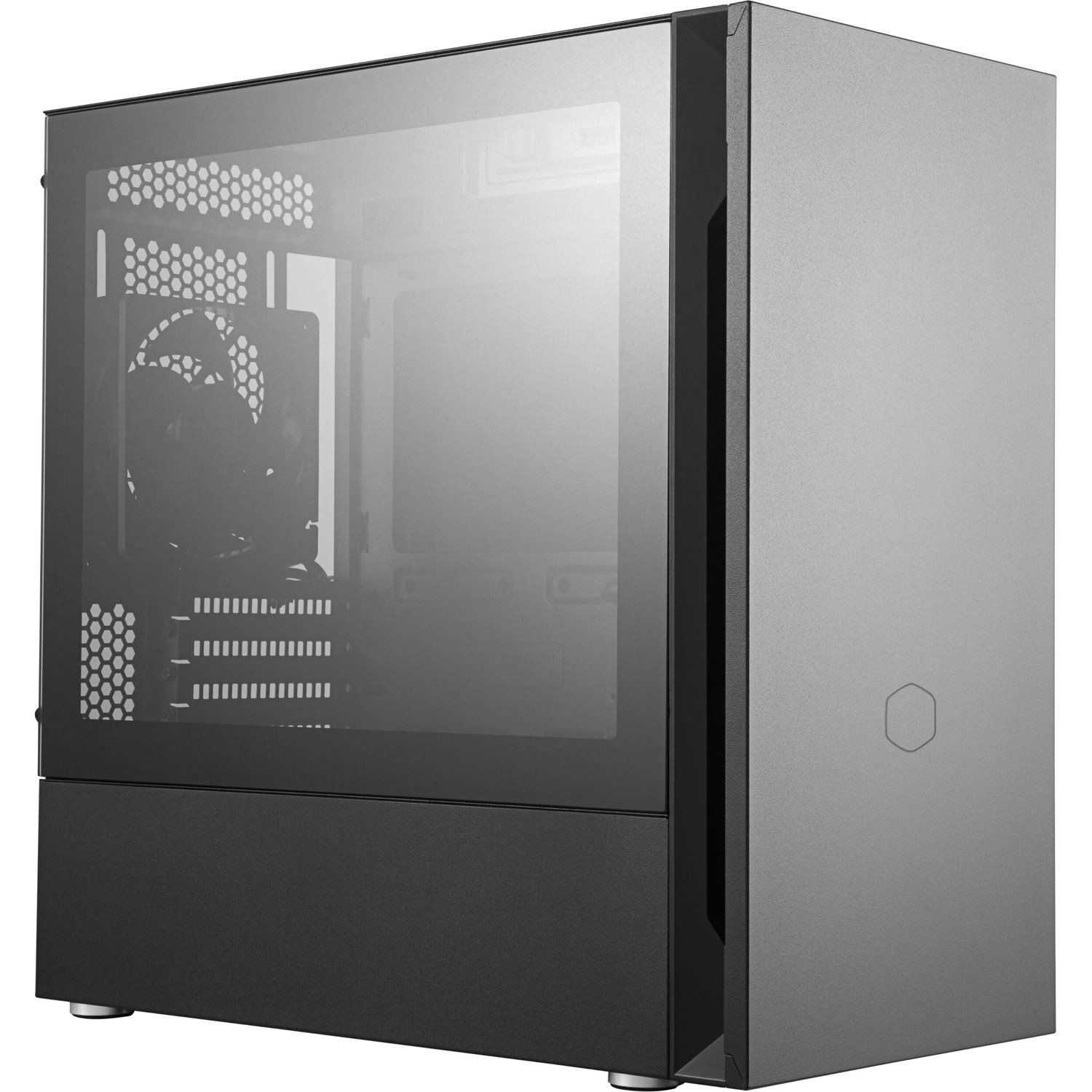 Cooler Master Silencio MCS-S400-KG5N-S00 Computer Case - Mini ITX, Micro ATX Motherboard Supported - Mini-tower - Steel, Plastic, Tempered Glass - Black