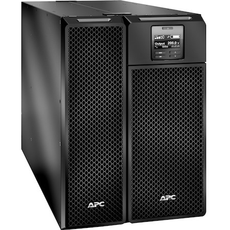 APC Smart-UPS On-Line, 6kVA/6kW, Tower, 208V, 8x 5-20R+4x L6-20R+3x L6-30R+1x L14-30R NEMA, NMC+SmartSlot, W/ transformer 208V to 120V, W/O rail kit