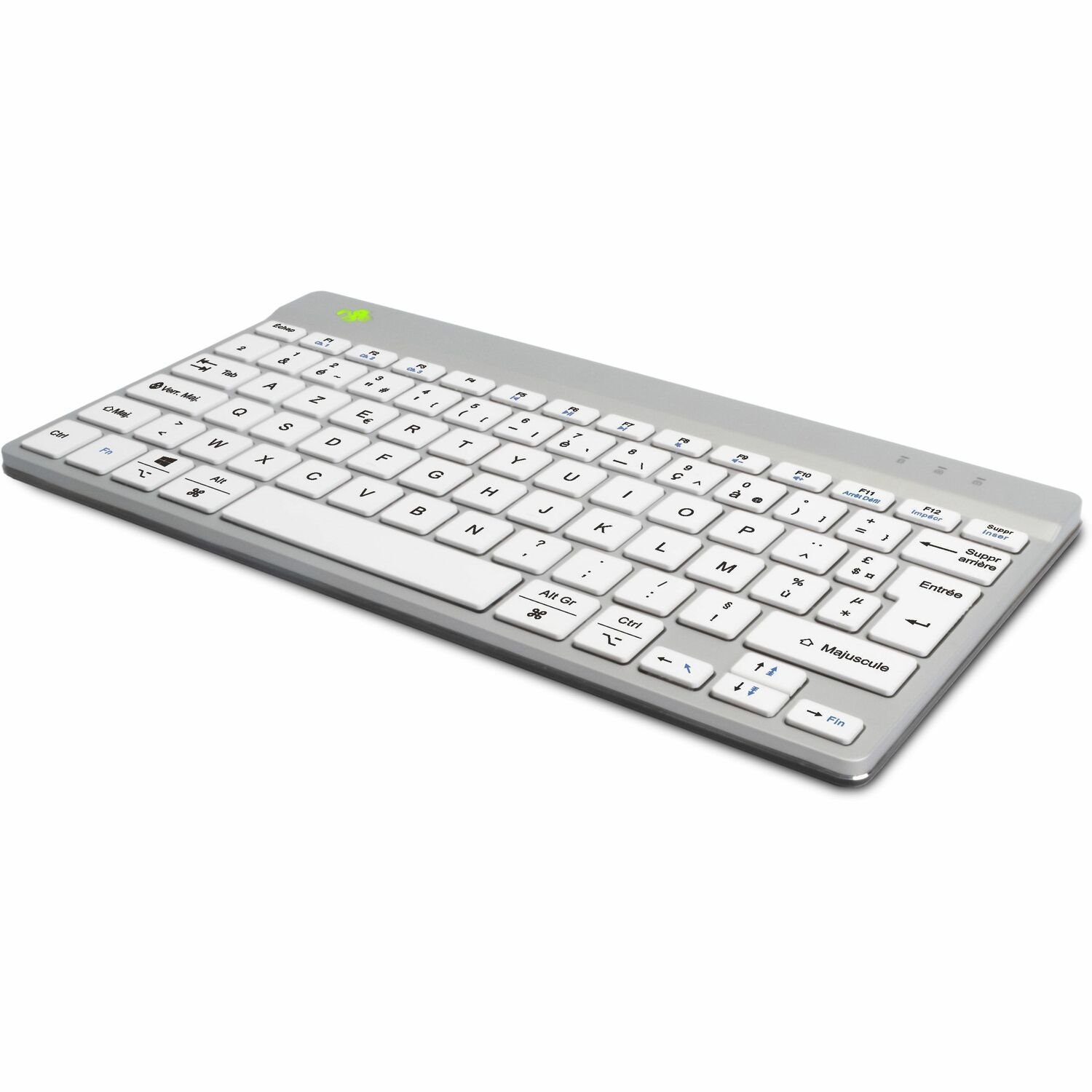 R-Go Compact Break Toetsenbord - Compact - Draadloos Verbinding - USB Type C Interface - Frans - AZERTY indeling - Wit