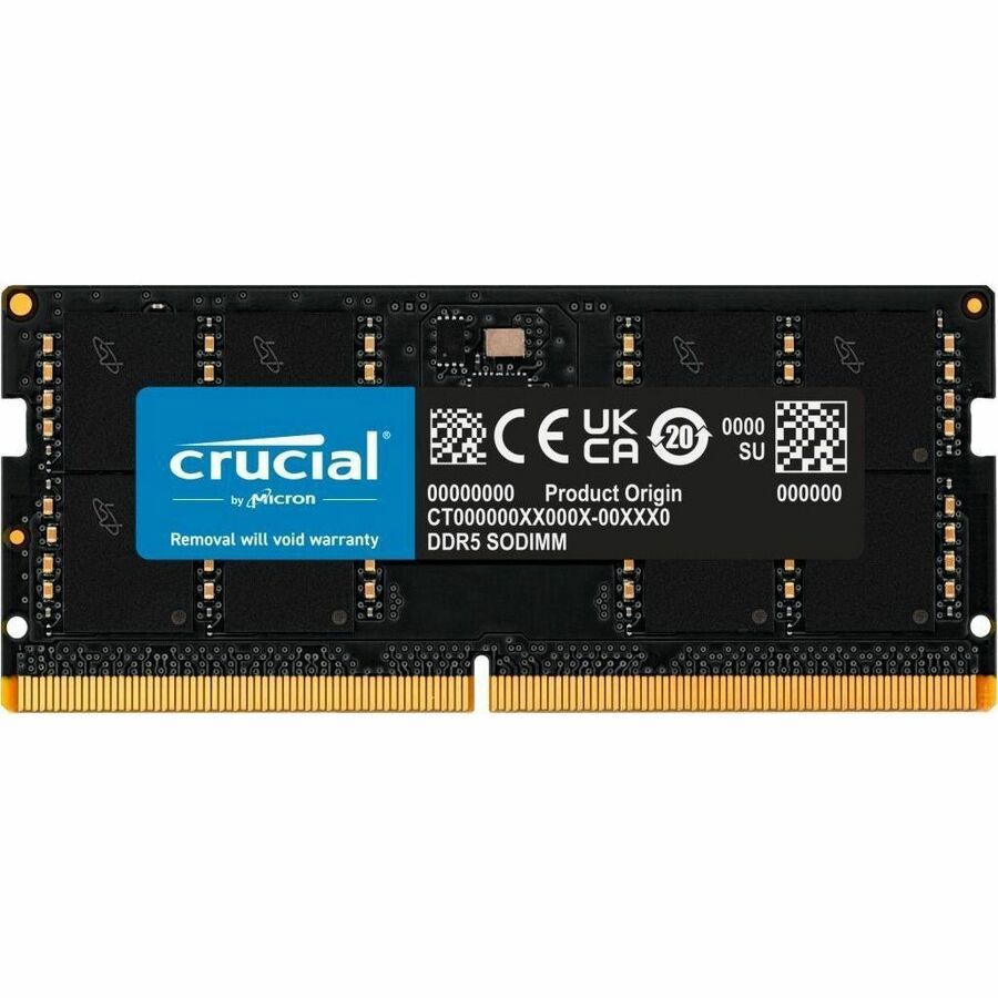 Micron Crucial 64GB DDR5 Notebook Memory, PC5-44800, 5600MHz, Unranked, Life WTY